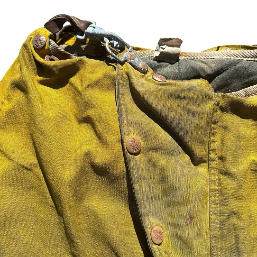 Thrashed Vintage Firefighter Turnout Pants Body Guard Survivair Men’s Size 30x27 - Picture 9 of 10